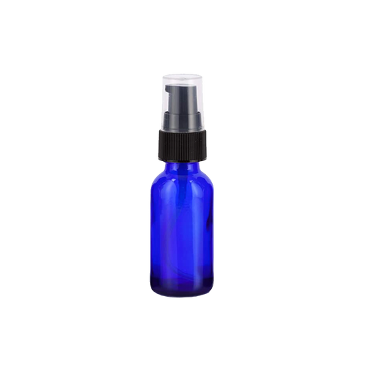 REST Travel Bottle - 1 oz Cobalt Blue Bottle with Pump