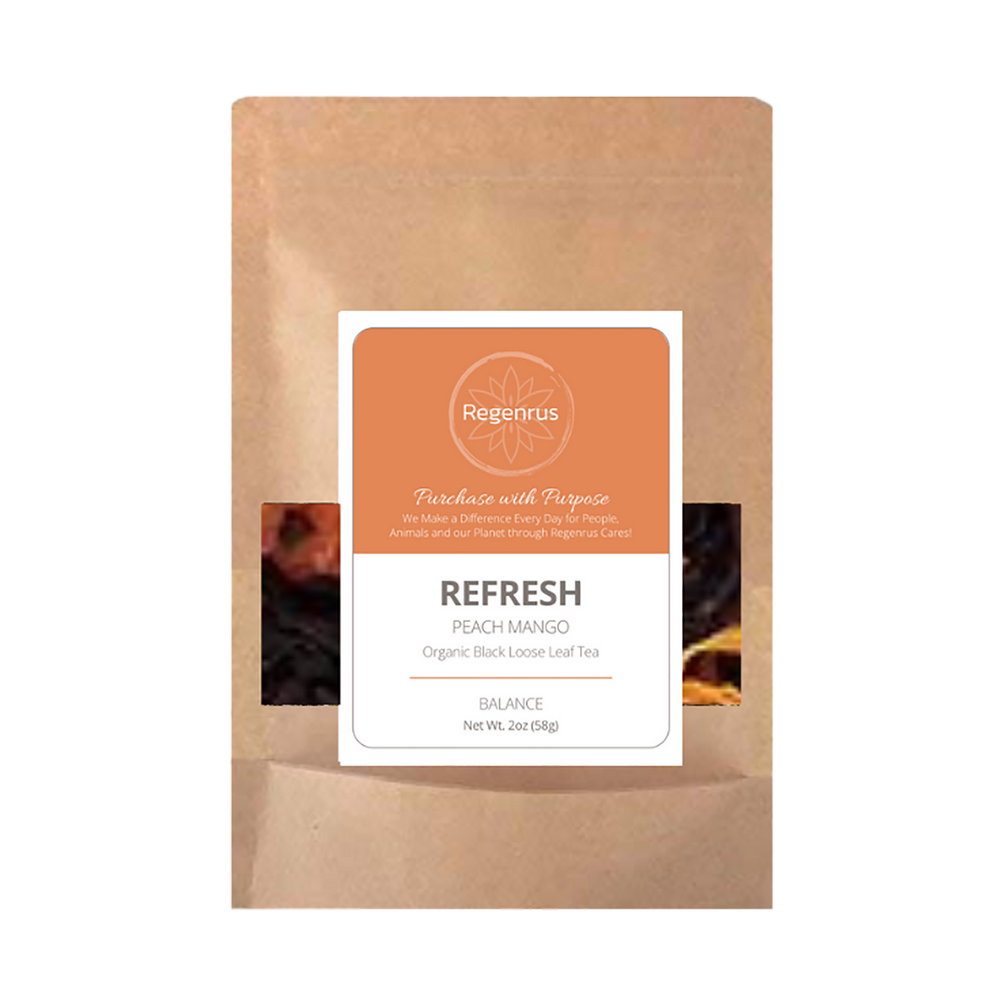 REFRESH - Peach Mango Loose Leaf Black Tea