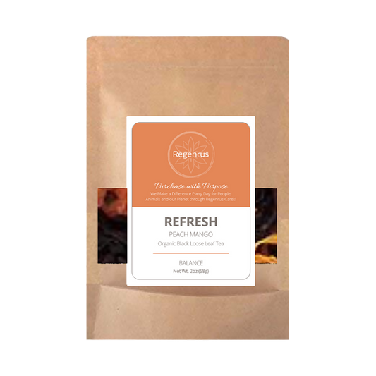 REFRESH - Peach Mango Loose Leaf Black Tea